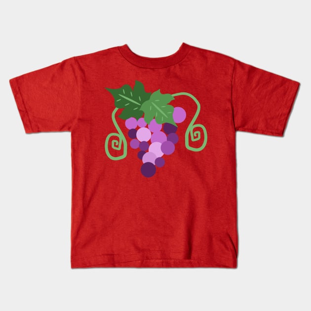 Purple Grapes Kids T-Shirt by saradaboru